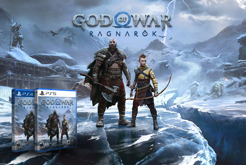 the new god of war ragnarok video game that comes in ps4 and ps5