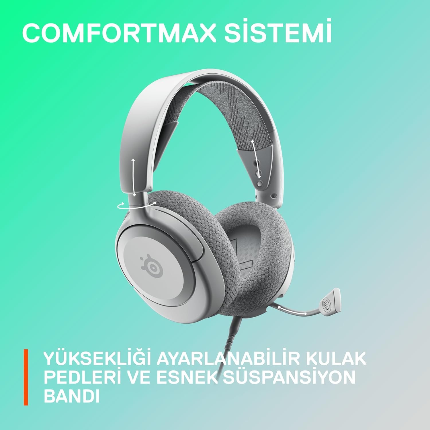 SteelSeries Arctis Nova 1 - White 8 SteelSeries Arctis Nova 1 - White - Image 8
