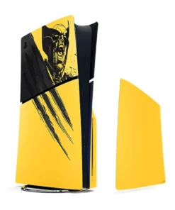 PS5 Slim Console Cover - Marvel’s Wolverine Battle Yellow Limited Edition